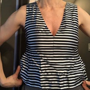 Elizabeth and James striped peplum top.